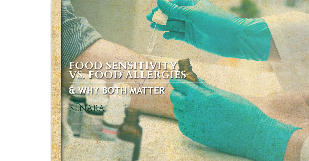 food sensitivity vs allergies