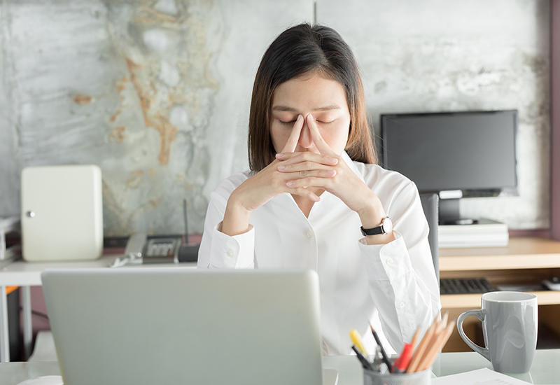 Image of a woman with depression