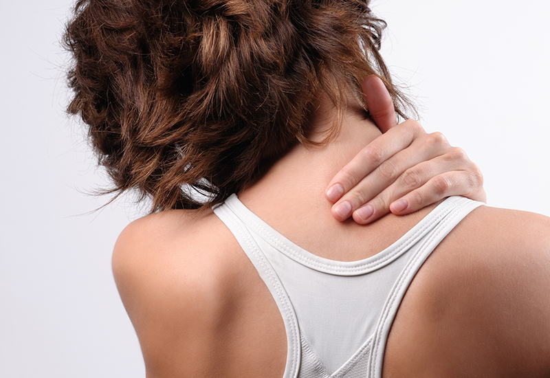 Image of a a woman stretching her neck