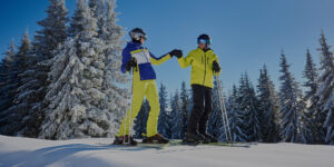 Image of skiers