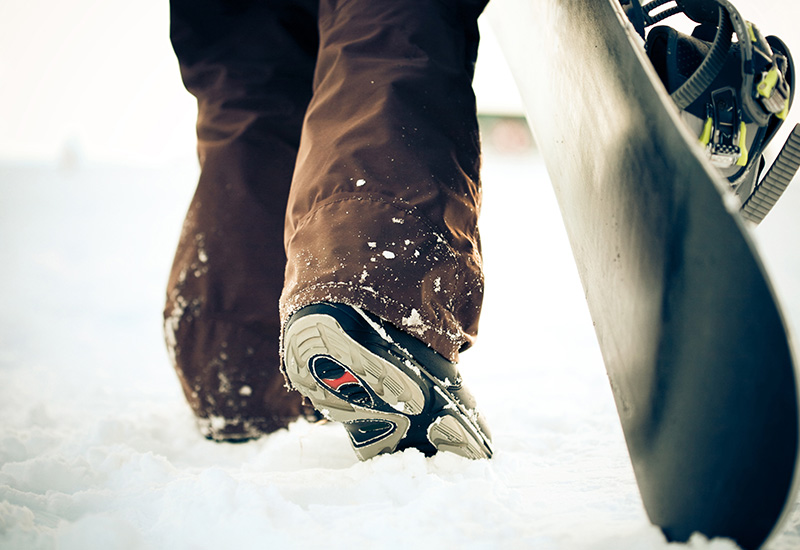 Image of a snowboarder
