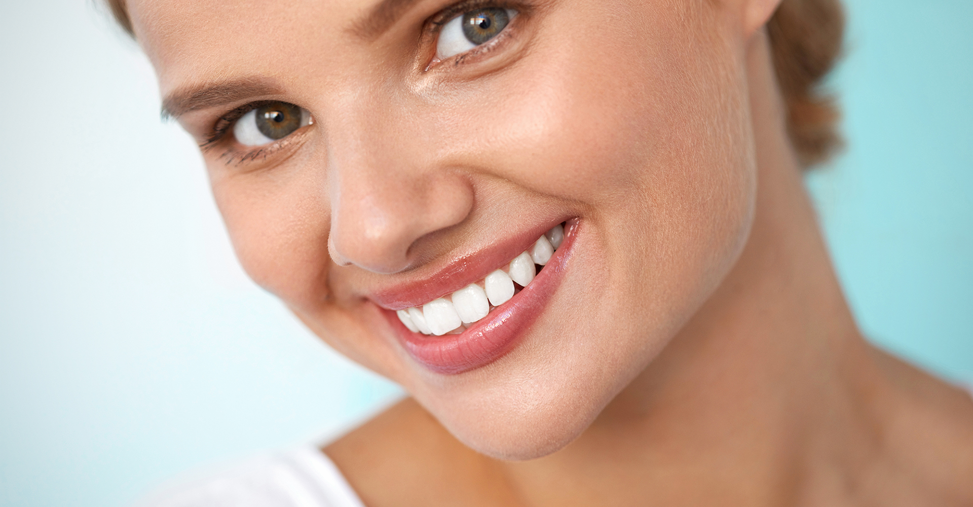 woman with nice skin smiles