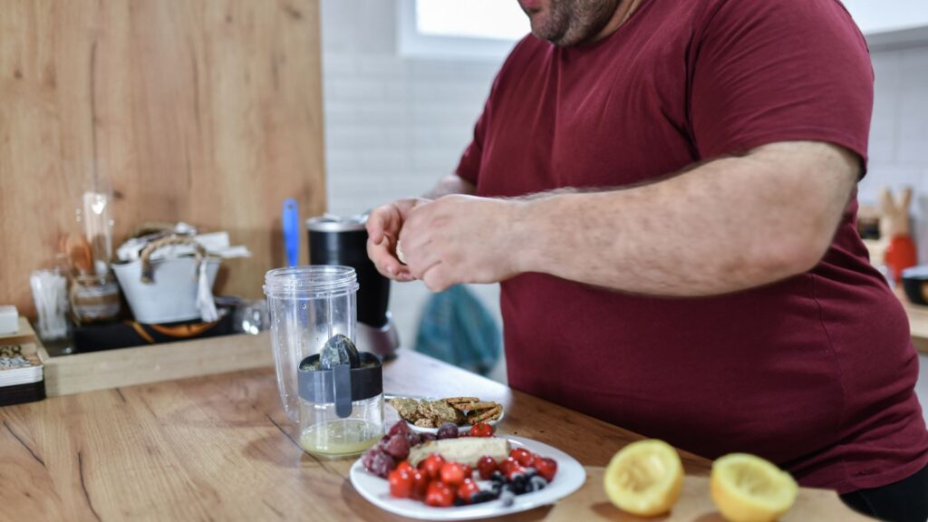 Person preparing breakfast