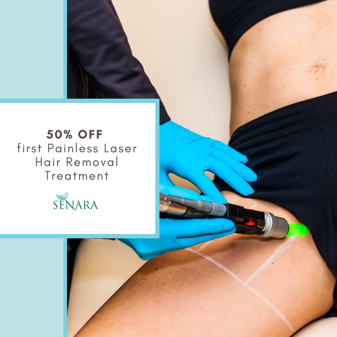 Laser Hair Removal 50% off