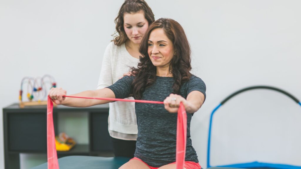 Physical therapy sessions.